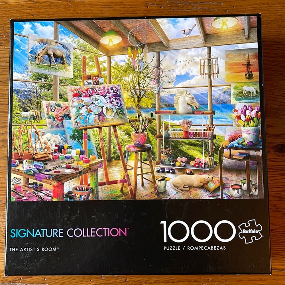 Buffalo Games 1,000 piece puzzle Signature Collection The Artist’s Room